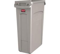 Rubbermaid Commercial Products FG354060BEIG Contenedor con Canales de Ventilación, Capacidad de 87 L, Beige