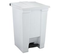 Rubbermaid Commercial Products FG614400 WHT Cubo de Basura Rectangular, Plástico, Capacidad de 45.4 L, Blanco