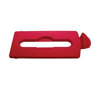 Rubbermaid Commercial Products Tapa de ranura de papel rojo de la estación de reciclaje de Slim Jim 2007194