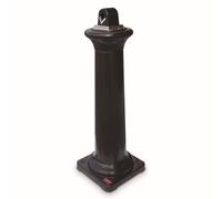 Rubbermaid Commercial Products Tuscan - Cubo de basura de colillas, color negro