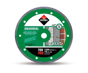 Rubi 25918 disco de diamante general obra turbo (tsv) 230 pro, gris, 2