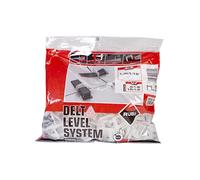 RUBI 2840 | Bridas de Nivelación para Cerámica | Brida de 1,5 mm para Baldosas Cerámicas de entre 3 y 12 mm | Para Formatos de 30x30 cm y Superiores | 100 unidades | BRIDA DELTA LEVEL SYSTEM