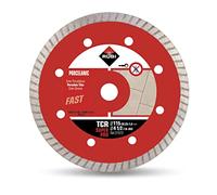 Rubi Disco de diamante 31972 SUPERPRO Turbo (TCR) 115 mm para gres porcelánico, Gris