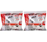 RUBI 3929 | Bridas de Nivelación para Cerámica | Brida de 0.5 mm para Baldosas Cerámicas de entre 3 y 12 mm | Para Formatos de 30x30 cm y Superiores | 100 unidades | BRIDA DELTA LEVEL SYSTEM