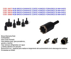 RUBI Broca Diamante Corte Húmedo 20 mm
