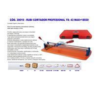 Rubi cortador profesional ts- 43 max 18920