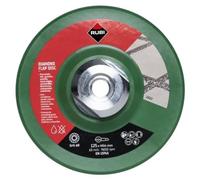 Rubi Disco abrasivo flexible de 125 mm, rosca M14, para desbaste, grano 50/60