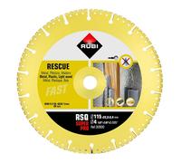 Rubi Disco Diamantado RSQ Superpro Ø115x4x22.2 mm Corte Seco Multimaterial Vacuum Brazed