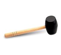 RUBI MAZA ALBAÑIL GOMA MANGO MADERA CARAS PLANAS 750G NEGRO Ideal para trabajos de albañilería y construcción.