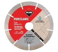 Rubi shark superpro disco de diamante 125mm para corte húmedo, porcel