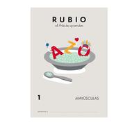 Rubio Cuaderno Caligrafía Mayúsculas 1 para Niños a Partir de 3 Años