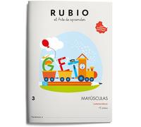 Rubio Cuaderno Caligrafía Mayúsculas 3 Lectoescritura Ejercicios A-Z para Niños 4+ Años