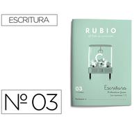 Rubio Cuaderno Caligrafía Nº 03 Desarrollo Destrezas Motrices Lenguaje Escrito Certificado FSC 15x213x155 mm