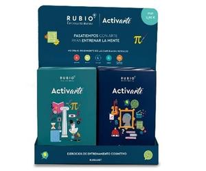 Rubio Expositor Activarte con 20 Cuadernos de Pasatiempos (Vol. 1 y Vol. 2)