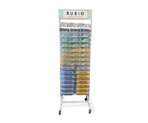 Rubio Expositor de Metal Pequeño con 400 Cuadernos Surtidos