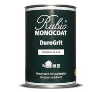 Rubio Monocoat DuroGrit - Aceite de madera para exteriores, manchas y sellador, 150 pies cuadrados, negro carbonizado, 1 capa, protección UV para cubiertas, cercas y muebles, 1 L