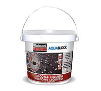 Rubson Impermeabilizante líquido Aquablock SL3000 Silicona elástica blanca Silicotec, 1 kg
