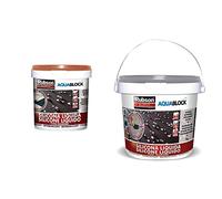 Rubson Aquablock SL3000 Silicona Líquida, impermeabilizante líquido + Silicona Líquida gris, impermeabilizante líquido para prevenir y reparar goteras y humedades