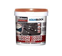Rubson Aquablock SL3000 Silicona Líquida Impermeabilizante, Teja, 5 kg