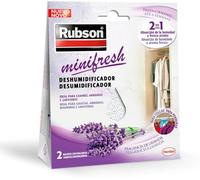 Rubson Deshumidificador Minifresh - Ambientador lavanda 2 en 1, formato percha 2x50 g
