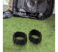 Rueda anti rueda de goma para cortacésped, accesorios robóticos para cortacésped, compatible con ruedas antideslizantes Dreame A1 (2 piezas)