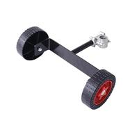 Rueda auxiliar de montaje lateral para cepillo de tubo de 28mm mejora equilibrio en terrenos accidentados y jardines rueda estabilizadora de herramientas de jardín