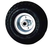 Rueda carretilla sacos neumática llanta galvanizada 20 mm.