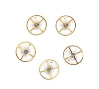 Rueda de balance con espiral de oscilación completa, recambio para movimiento 8205; kit de piezas de reparación de relojes de aleación con caja de almacenamiento de plástico, para