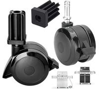 Rueda de bloqueo 70360 con inserto para Weber Genesis 300 piezas de parrilla Genesis E310 E320 S330, para Weber BBQ Wheel Grill Spirit 310 piezas Spirit E210 E310 para piezas de parrilla Webber Summit