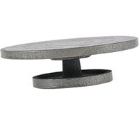 Rueda De Cerámica,Plato Giratorio Bandas Escultura Metal Accesorios Multifuncionales Robustos Herramienta Estable Y Suave for Marcar Modelo(Gray 19cm)