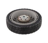 Rueda de cortacésped para Honda HRR216 HRS216 HRT216 8 pulgadas de plástico de goma trasera delantera kit fácil de instalar equipo de jardín (ruedas traseras)