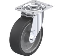 Rueda de maniobra de chapa de acero LI-POSI Blickle, Ø x anchura de la rueda 125 x 40 mm