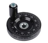 Rueda de mano - 1 pieza 63 mm Rueda de mano redonda negra Baquelitas sólidas Rueda de mano giratoria Escala Volante de mano Maquinaria Accesorios para torno Fresadora Tornos Amoladoras