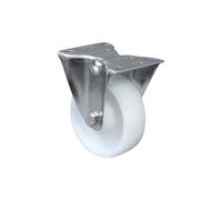 Rueda de nylon giratoria con cojinete liso para pesos de hasta 150 kg varios diámetros COFAN Ø100mm x 30mm plate 105 x 80mm drill 9mm height 125mm 160kg