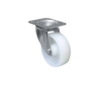 Rueda de nylon y placa giratoria con cojinete liso para pesos de hasta 150 kg varios diámetros COFAN