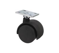 Rueda de plástico con placa de 42 mm para pesos desde 15 kg hasta 25 kg COFAN - 4 unidades 50mm