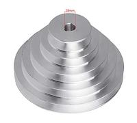 Rueda de polea Pagoda de aluminio tipo A, 5 escalones, 150mm de diámetro exterior for correa de distribución en forma de V, envío directo