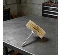 Rueda de pulido de filamento de sisal de 80 mm para amoladora, pulidor de joyas de piedra de metal tallado en madera, cepillo abrasivo de vástago de 6 mm