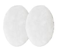 Rueda de Pulido de Lana 2-7 Pulgadas Autoadhesiva 2 Piezas | Blanco, para Automóviles y Madera, Cambio Rápido, Pulido de Piedra, Detalle Profesional