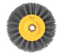 Rueda de Pulido de Nylon Plata para Limpieza y Acabado | Preparación Antes de Pintar, para Técnicos y Mecánicos, Compatible Molino Eléctrico y Costuras