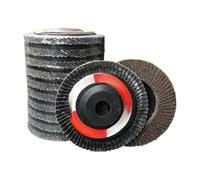 Rueda de pulido fibra nylon lana persiana 100 * 16mm rueda dibujo alambre roda molienda hoja corte(10pcs black sanding flap wheel 60 grit)