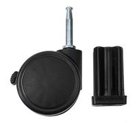 Rueda de repuesto para parrilla Weber/ruedas giratorias de bloqueo para Genesis para Spirit Summit/2 5/16 pulgadas estilo vástago ruedas de parrilla/piezas de repuesto de plástico resistente