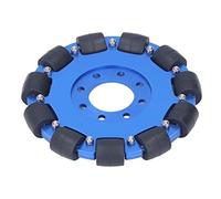 Rueda de robot omnidireccional SustVita, 127 mm, 5 pulgadas con 22 rodamientos y cubo de aleación de aluminio, componente de rueda de robot para proyectos de automóviles de ((Rueda única)