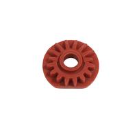 Rueda dentada para pala plástico, en rojo