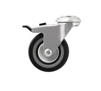 Rueda giratoria ø 7,5 cm con pasador y freno