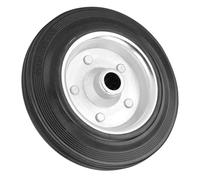 Rueda Giratoria de Goma para Carrito Industrial Negro 70kg