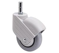 Rueda Giratoria para Colectividades, RUEDAS ALEX - HP PGI, Fijación de Espiga, Aro de Poliamix y goma, Ø 100 mm