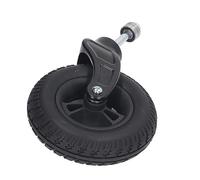 Rueda giratoria robusta de 7 pulgadas con cubo de PU mejorado para mayor durabilidad de la silla de ruedas, reemplazo de rueda delantera de fácil instalación, perfecta para