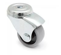 RUEDA GIRATORIA RODA A/PLAST.GRIS Ø25 TP ZINCADO
