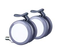 Rueda Industrial, Varilla de Rosca Hexagonal Endurecida, 2 Piezas, Soporte Engrosado de bajo Ruido, Rueda Giratoria, Freno de Pasador de Acero de Amplia Aplicación para Bancos de